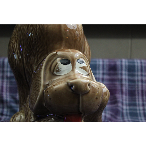 Vintage McCoy Thinking Hound Dog Cookie Jar - Picture 4 of 8